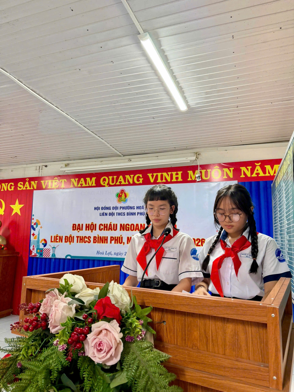 TRƯỜNG THCS BÌNH PHÚ TỔ CHỨC THÀNH CÔNG ĐẠI HỘI CHÁU NGOAN BÁC HỒ NĂM HỌC 2025 – 2026
